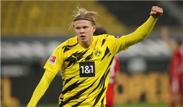  德甲金靴争夺白热化，哈兰德领跑射手榜前列